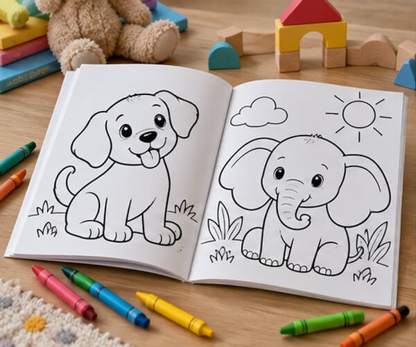 A1 Childrens Coloring Books