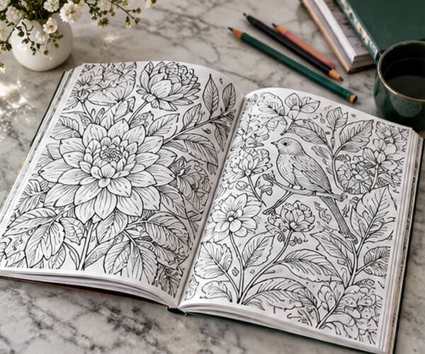 A2 Adult Coloring Books