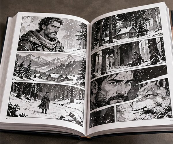 A2 Black And White Graphic Novels