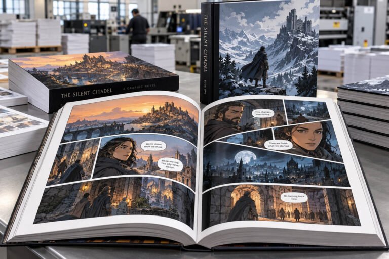 P1 Hero Image Custom Graphic Novel Printing